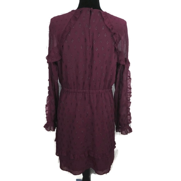 KAARI BLUE Long Sleeve Mix Pleated Dress L - Picture 5 of 8